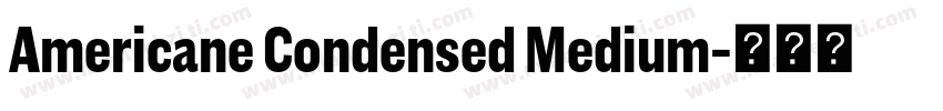 Americane Condensed Medium字体转换